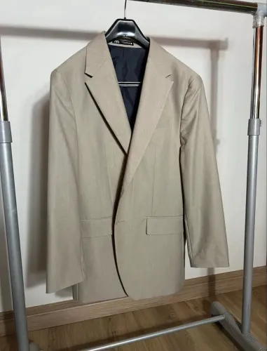 Blazer de terno em ponto de espiga Zara tamanho 50 novíssimo nunca usado