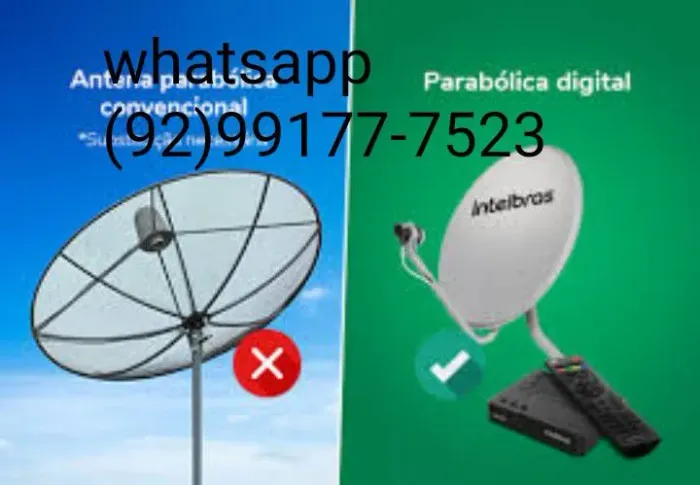 Antena parabólica kit completo entrega e instalação gratis