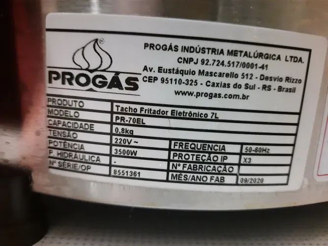 Fritadeira Elétrica 7 Litros Progas