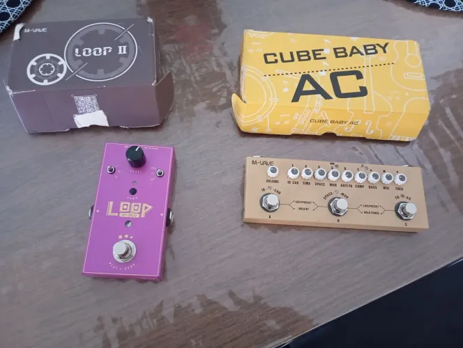 Pedal de loop e efeitos violão cube baby