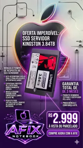 Ssd sata Kingston 4tb DC600M servidor 5v 