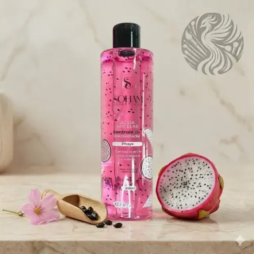 Água Micelar Pitaya Soham - Controle de Oleosidade, Limpa e Demaquila (310ml)