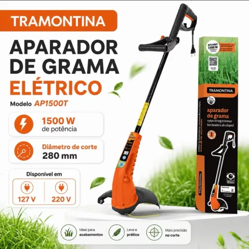 ROÇADEIRA TRAMOTINA 1.500W NOVA