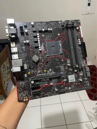 Placa-mãe Asus Prime B450m Gaming/br Amd Am4 Ddr4 Ryzen (Usado)