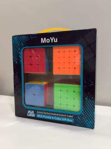 Kit Cubo Mágico MoYu MeiLong 2x2, 3x3, 4x4 e 5x5 Original