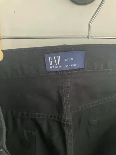 Calça Jeans GAP Denim Masculina - Preta (Straight)