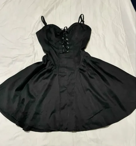 Vestido Espartilho Preto Novo