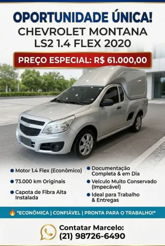 Chevrolet Montana LS 1.4 Econoflex 8V 2P 2020