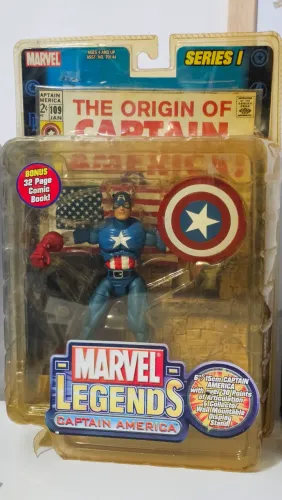 Captain America Marvel Legends Series 1 Toy Biz Loose (Usado)