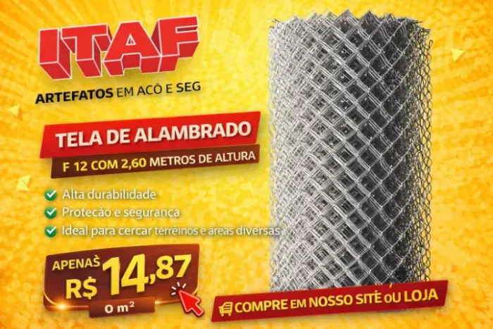 TELA DE ALAMBRADO F 12 - 2,60 m DE ALTURA
