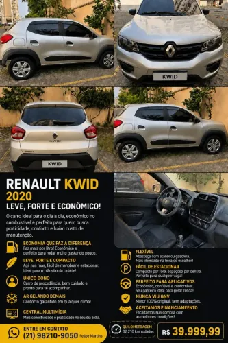 Renault Kwid Zen 1.0 Flex 12V 5P Mec. 2020