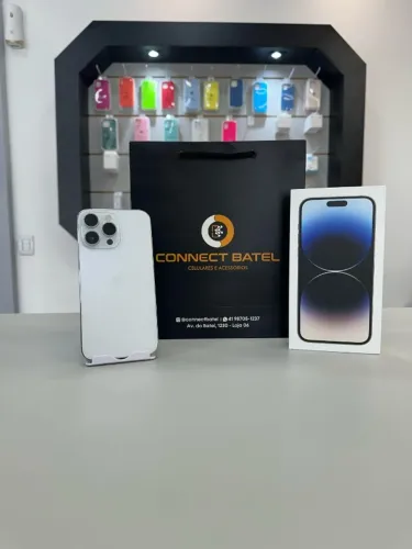 iPhone 14 Pro Max 128gb Silver - Perfeito Estado - Aceitamos Seu Usado - 3499,00 até 18x