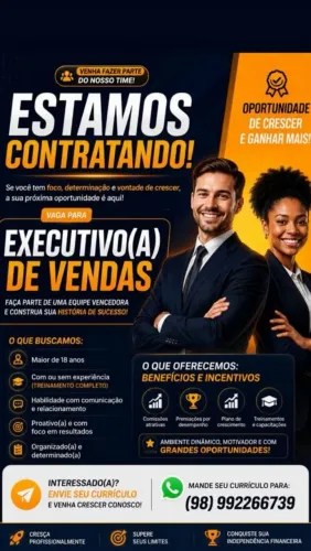 Vaga executivo de vendas