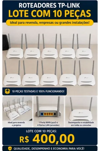 Roteador TP link - Lote com 10 unidades