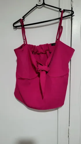 Cropped pink m, novo