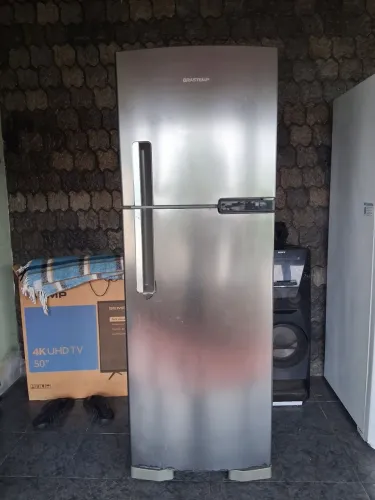 Geladeira Brastemp frost free inox 