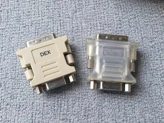 Kit 2 Adaptadores DVI-I Para VGA Femea DEX Para Monitor Placa