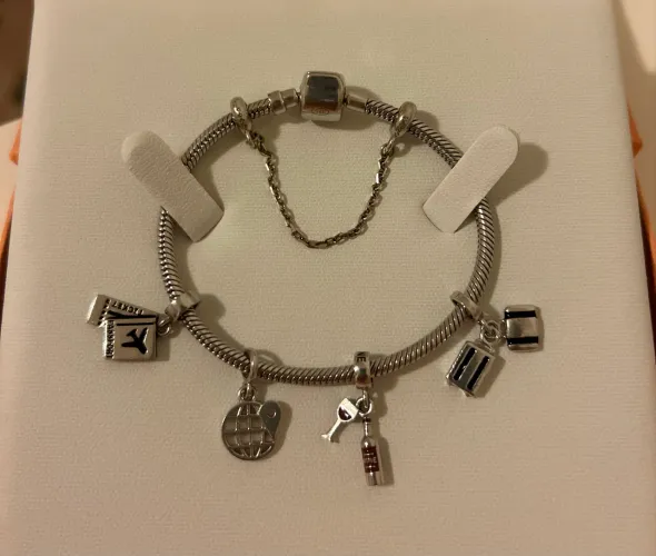 Pulseira Life By Vivara com 4 Pingentes