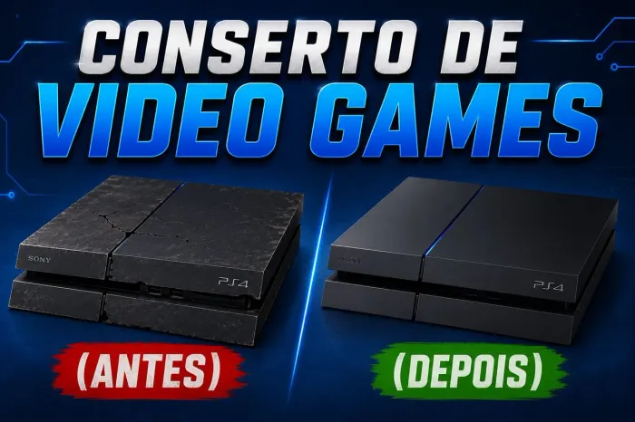 Conserto e manutenção de video games 
