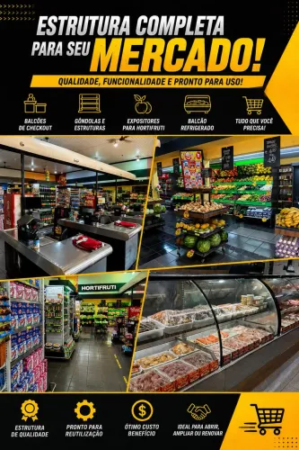 Montagem completa de supermercado