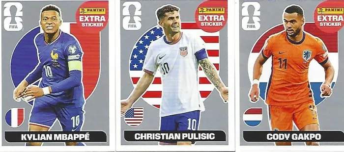 Figurinhas PRATA Panini Extra Stickers Copa do Mundo 2026 FIFA - Preço Unitário