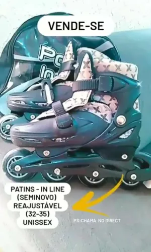 Patins In Line Ajustável 33 - 35 
