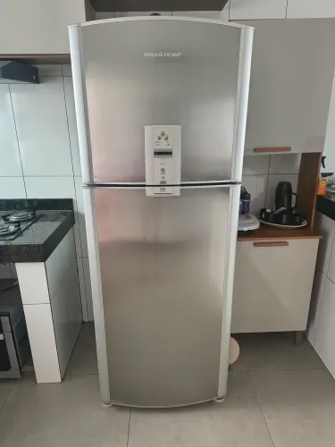 Geladeira Brastemp 433 litros Frost Free inox 