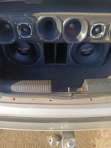 CAIXA DE SOM AUTOMOTIVA COMPLETA -