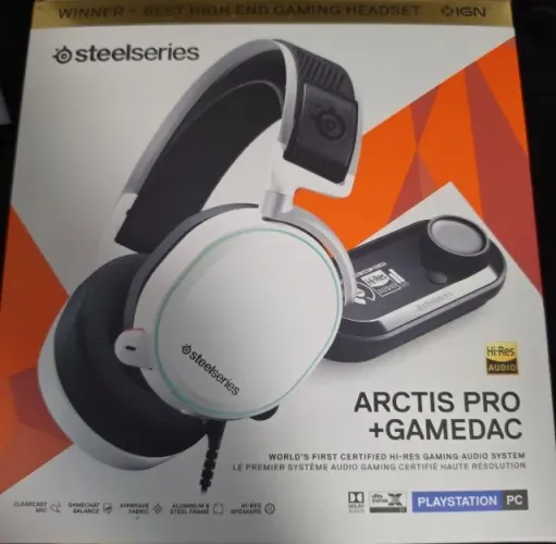 Headset SteelSeries Arctis Pro + GameDAC ? Gamer, Hi-Res, PS4/PC
