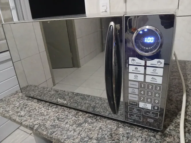 Micro-ondas espelhado philco 31litros