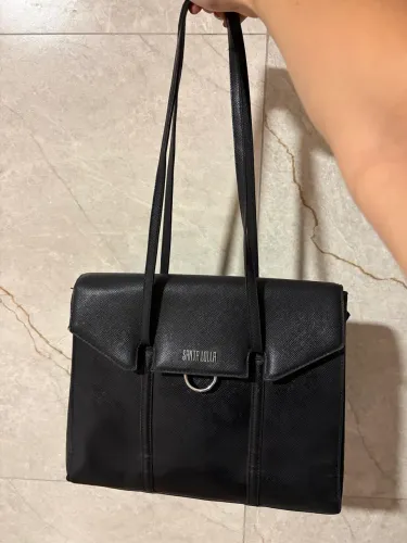 Bolsa Santa Lolla Preta - couro ecológico
