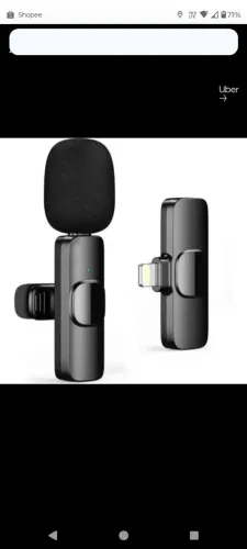 Microfone de Lapela para iPhone Ios| Áudio Profissional| Ideal para Vídeos, Lives e Reels 
