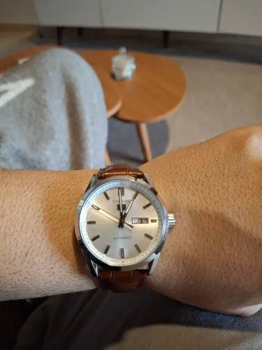 Relogio Tag heuer carrera prata automático uma joia.