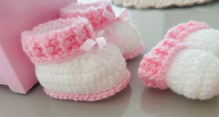 Sapatinho de bebê em crochê