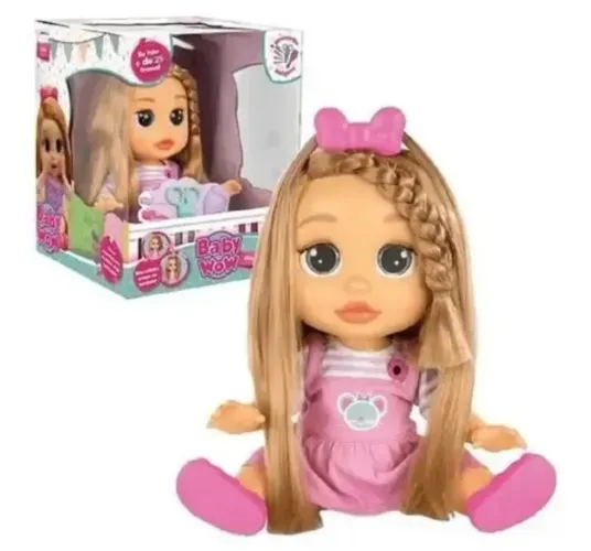 Boneca Interativa Baby Wow Mia Cresce Cabelo