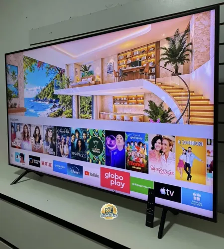 Smart tv Samsung 50 polegadas 4k, semi nova