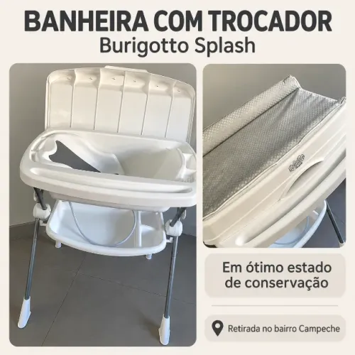 Banheira com trocador Burigotto Splash