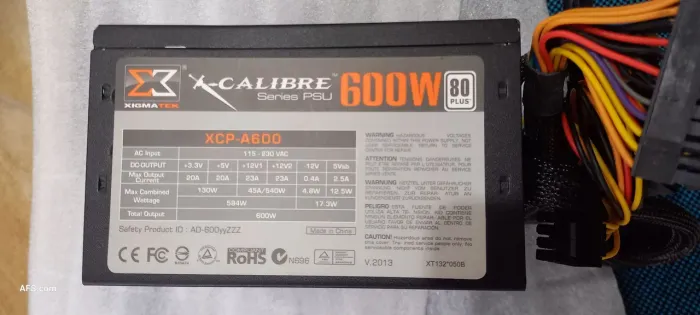 Fonte atx XIGMATEK 600w 80plus