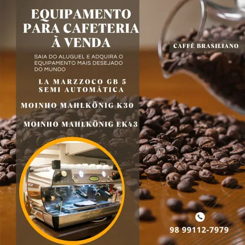 Maquina La Marzzoco e Moinhos Mahlkönig K30 e EK43