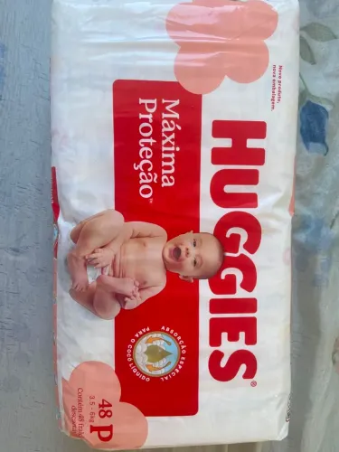 02 pacotes c/48 fraldas tam. P - Huggies proteção máxima (96 fraldas por R$0,66 cada)