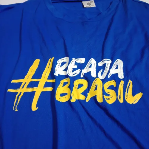 Camisa do Brasil Bota a cara Brasil camisa azul camisa masculina