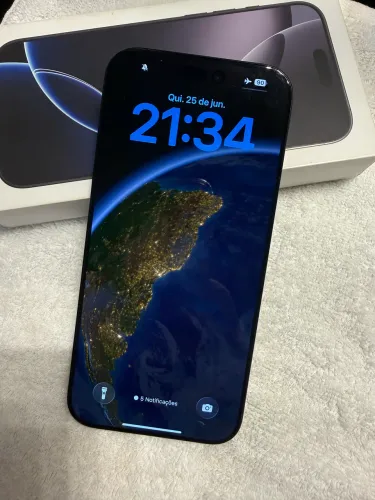 iPhone 16 Pro Max 256g - Titanio Preto