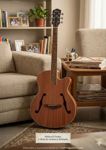 Violão eletroacústico Hofma HMF 240/Destro