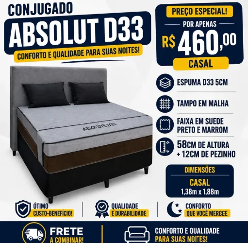 Cama Box Casal Absolut D33