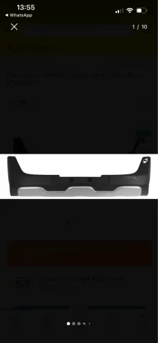 Overbumper Protetor Frontal para Toyota Hilux Cabine Dupla (2019 a 2020)