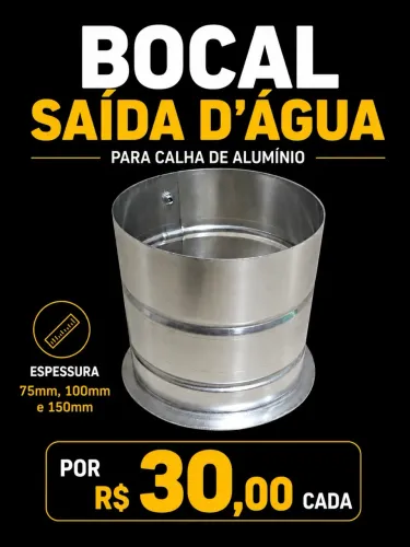 Aluitens Bocal saída da água em alumínio