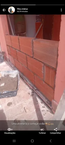Pedreiro na diária ou empreitada 