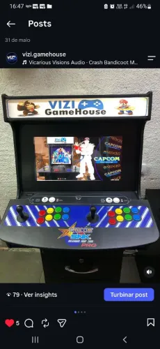 Bartop Fliperama para Locação/Aluguel