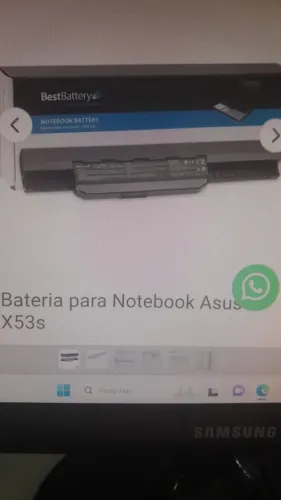 Bateria nova lacrada na caixa para Notebook Asus X53s e outros modelos