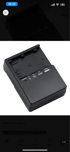 Carregador Rápido para Bateria Canon LP-E6 | Compatível | Indicador de Carga LED
